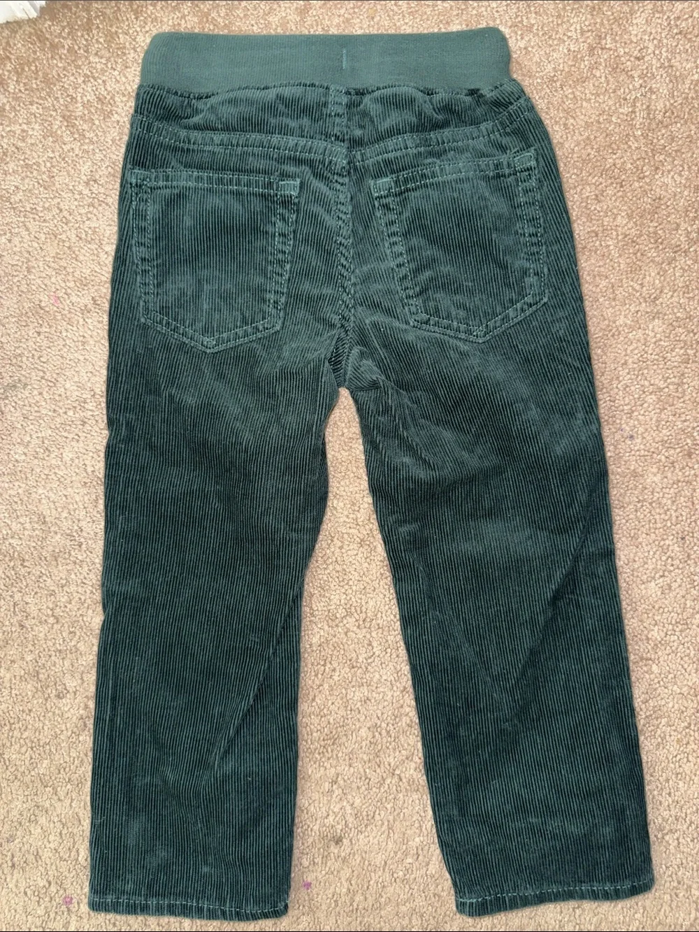 GAP Dark Green Corduroy Pull-On Joggers